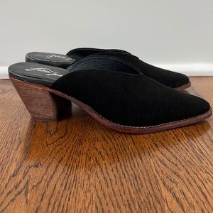 Free People suede mules Sz 38